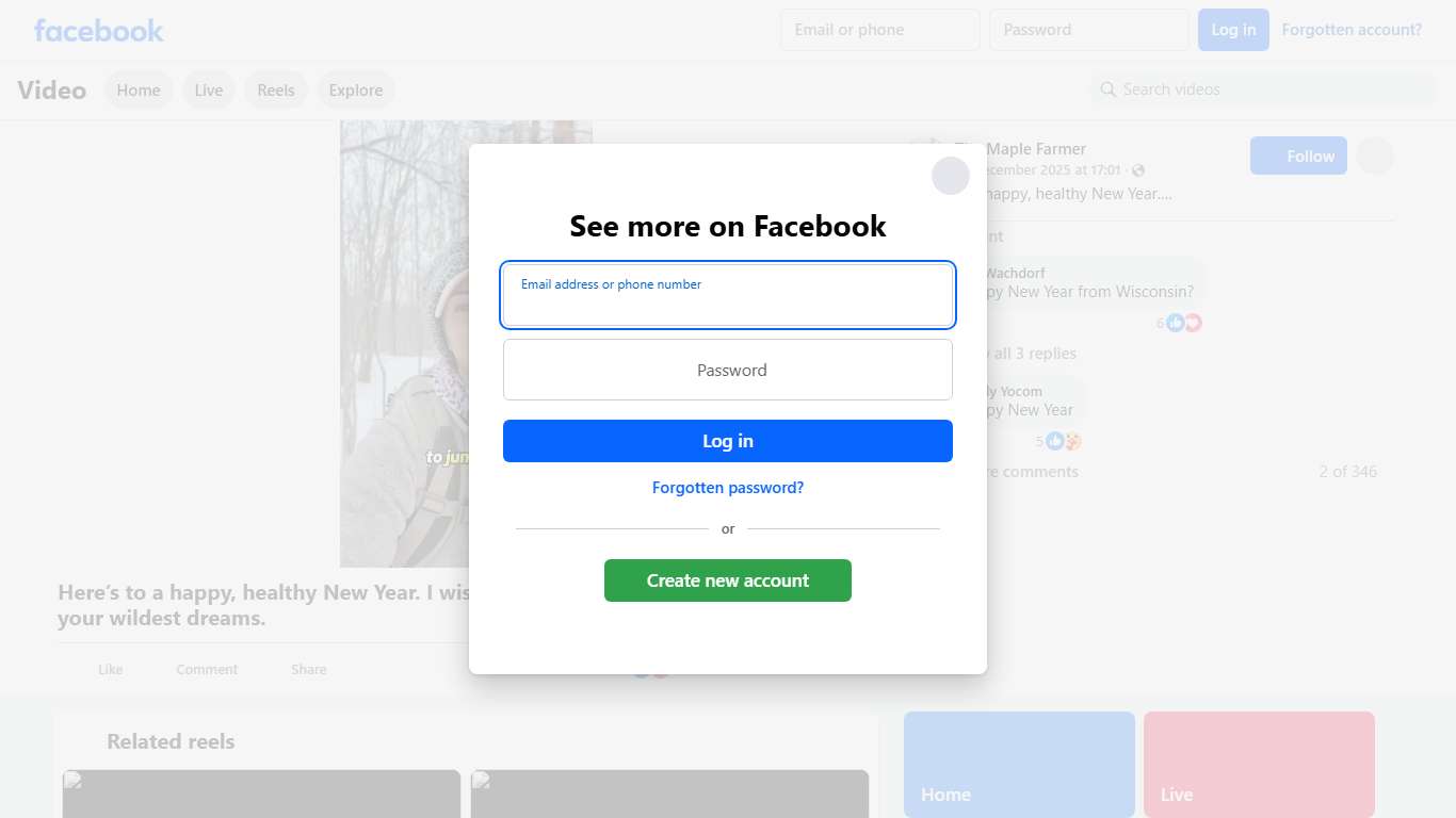 Here’s to a happy, healthy New Year. I wish for you is that 2026 exceeds your wildest dreams. | The Maple Farmer | Facebook