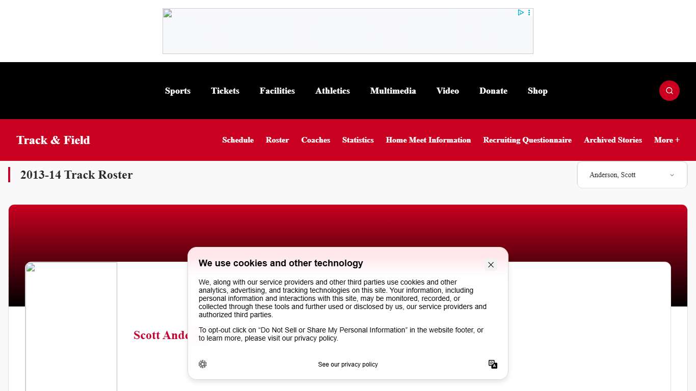 Scott Anderson - Track & Field - University of Louisville Athletic