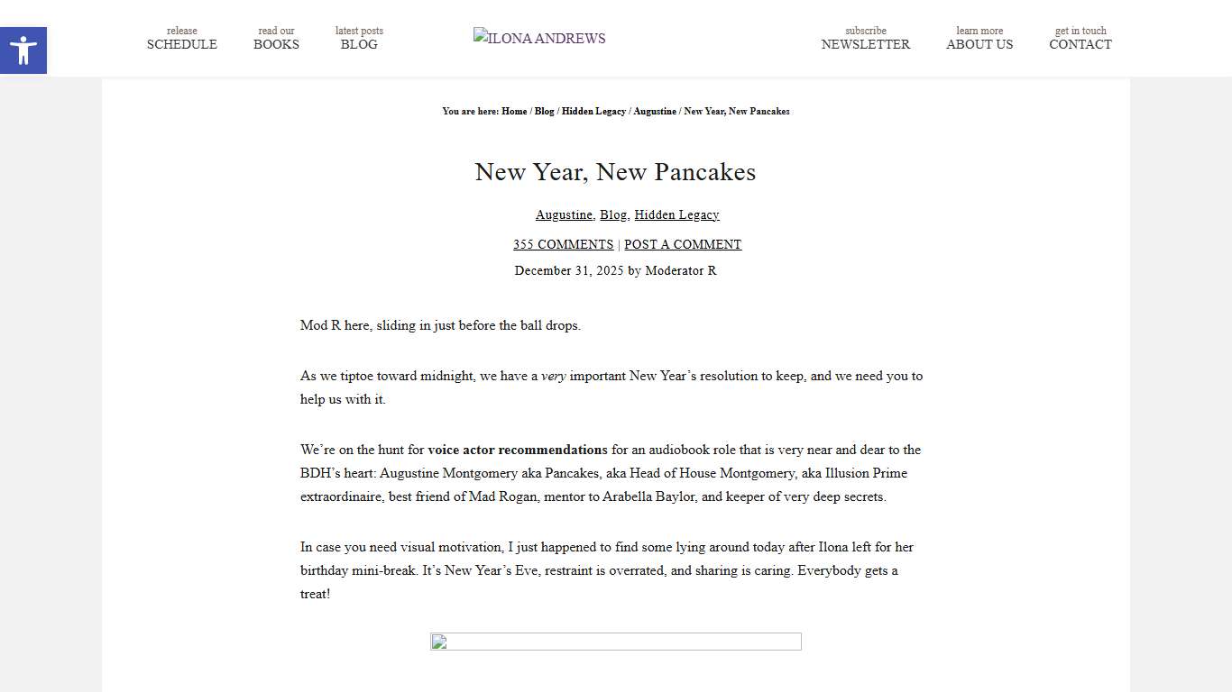 New Year, New Pancakes - ILONA ANDREWS